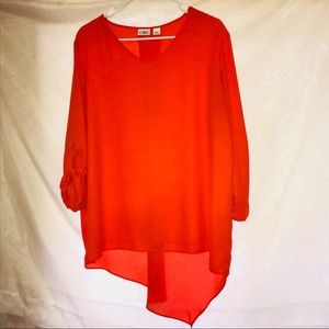 Cato L tunic asymmetrical top